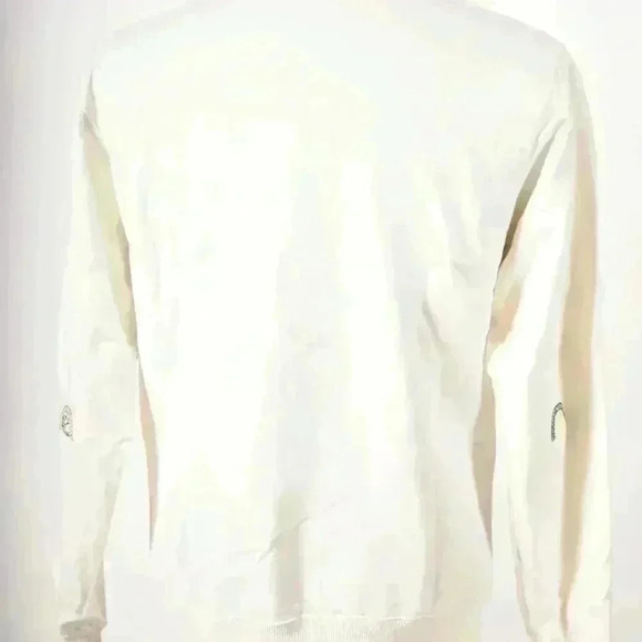 SS19 BAND OF OUTSIDERS  White Blue Art Embroidery BS Stick Figure Small Portugal - Picture 11 of 12